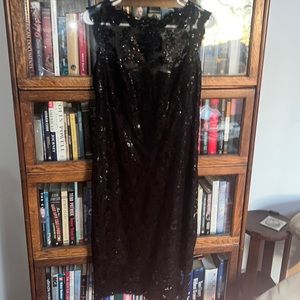 Gorgeous black semi formal lace dress
